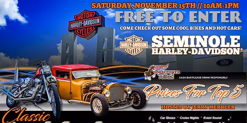 Classic Bike & Car Show at Seminole Harley-Davidson