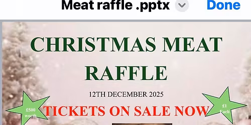 Christmas Meat Raffle 