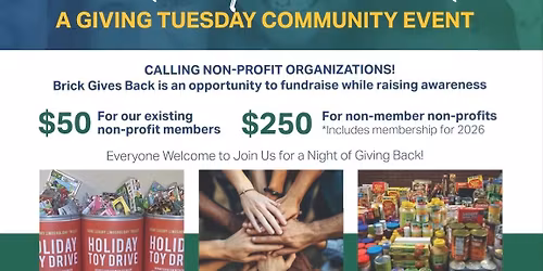 Brick Gives Back- A Giving Tuesday Community Event