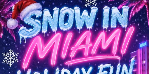 Snow in Miami Winter Fun