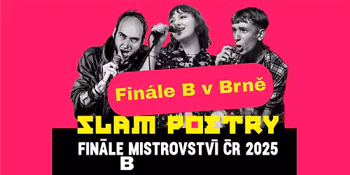 Fin\u00e1le B (jako Brno) Mistrovstv\u00ed \u010cR 2025 ve slam poetry
