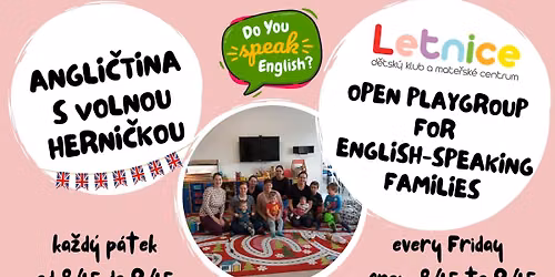 Open playgroup for english-speaking families