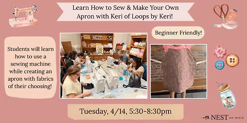 Learn to Use a Sewing Machine \/ Make your own Apron with Keri!