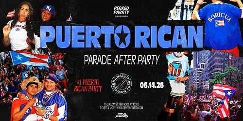 #1 Puerto Rican Parade After Party at Legendary Mehanata 18+