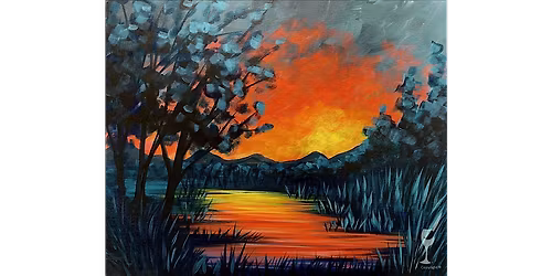 Fiery Sunset Skies - Paint and Sip in San Antonio | Classpop!\u2122
