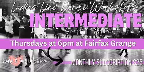 Intermediate Ladies Line Dance Workshops