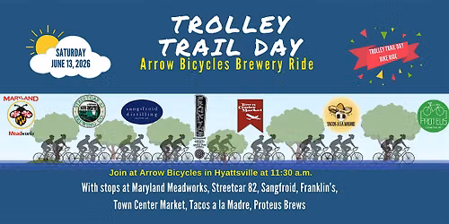 Arrow Bicycles Trolley Trail Day Brewery Ride