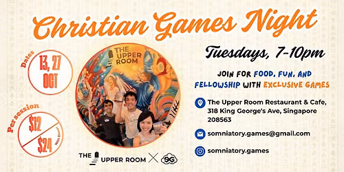 Christian Games Night @ The Upper Room
