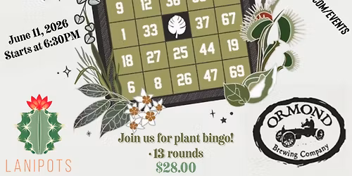 Plant Bingo June Thursday OBC