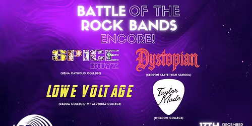 CMC's 2025 Battle of the ROCK Bands ENCORE