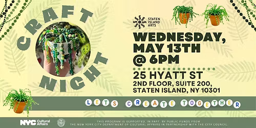 Craft Night w\/ SI Arts