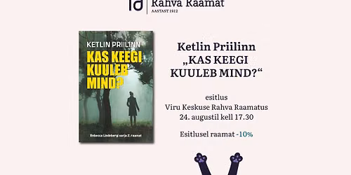 Ketlin Priilinna raamatu "Kas keegi kuuleb mind?" esitlus