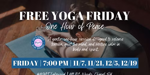 FREE Yoga Friday: One hour of Peace