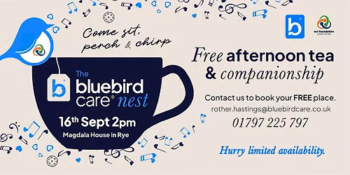 Bluebird Care Nest \u2013 Free Afternoon Tea & Companionship