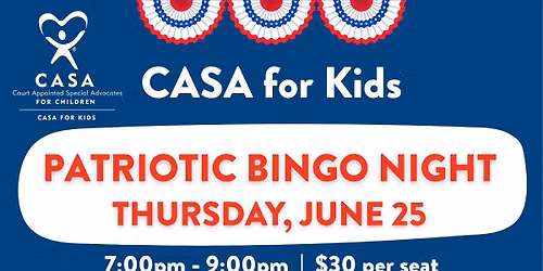 Patriotic Bingo @ Effingham American Legion (CASA for Kids)