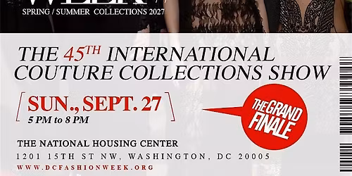 DC Fashion Week's 45th International Couture Collections