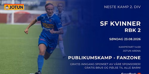 Publikumskampen SF Kvinner - RBK 2