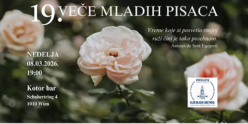 19. Ve\u010de mladih pisaca