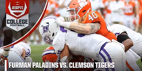 Furman Paladins at Clemson Tigers Football at Clemson Memorial Stadium