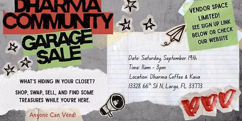 Dharma Community Garage Sale