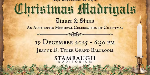 Tapestries of Ohio, Inc. Presents: Christmas Madrigals Dinner & Show