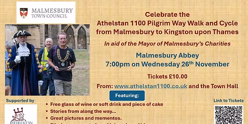 Celebrate the Athelstan 1100 Pilgrim Way Walk and Cycle
