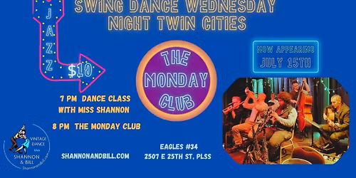 The Monday Club at Swing Dance Wednesday 7\/15