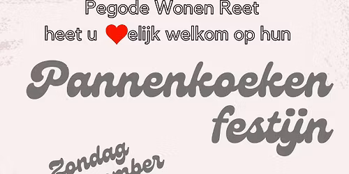 Pannenkoekenfestijn van Pegode Wonen Reet