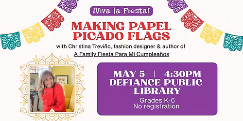 Making Papel Picado Flags with Author Christina Trevi\u00f1o 