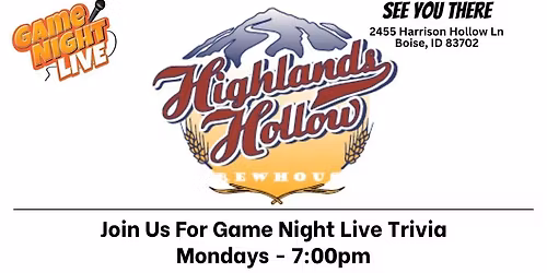 Game Night Live Trivia is at Highlands Hollow!!