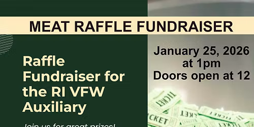 Meat Raffle Fundraiser for the RI VFW Auxiliary at Bristol VFW Post 237