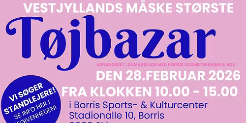VESTJYLLANDS M\u00c5SKE ST\u00d8RSTE T\u00d8JBAZAR
