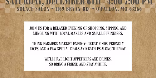 Christmas Sip and Shop