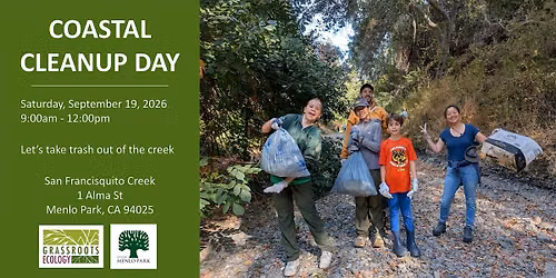 2026 Coastal Cleanup Day at San Francisquito Creek