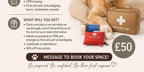 First aid and cpr for pet owners