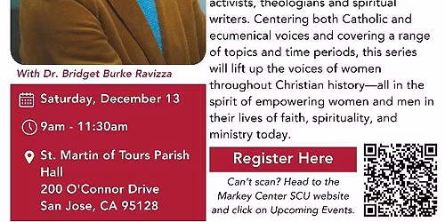 Speaker:  Advent Reflections with Mary, Mother of Jesus and St. Brigid of Ireland