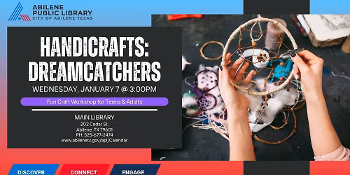 Handicrafts: Dreamcatchers (Main Library)