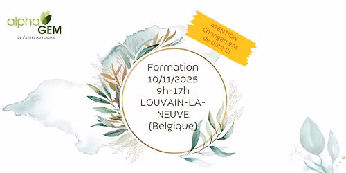 ! CHANGEMENT DE DATE ! Formation gemmoth\u00e9rapie gratuite Louvain-La-Neuve (BE) Syst\u00e8me uro-g\u00e9nitale