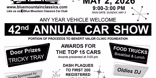 Blue Mountain Classics Car Show 2026
