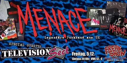 MENACE (UK) + TELEVISION SECT