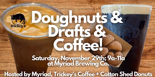 Doughnuts + Drafts (+Coffee!) with Cotton Shed Donuts