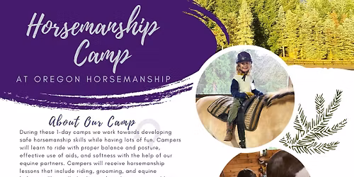 Oregon Horsemanship Horse Camp for Youth