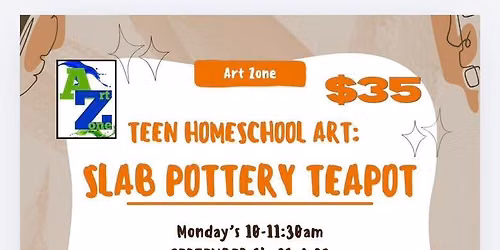 Teen Homeschool Art: Slab Pottery