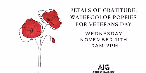 Petals of Gratitude: Watercolor Poppies for Veterans Day