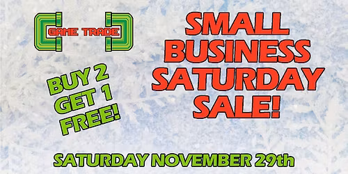 Small Business Saturday Sale!