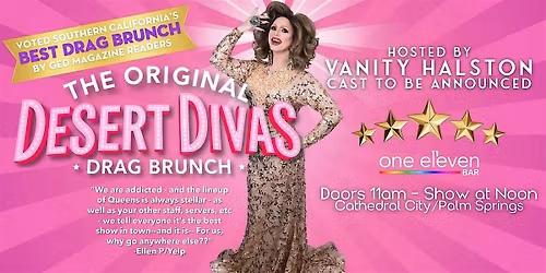 Desert Divas Drag Brunch with Vanity Halston - June 21st