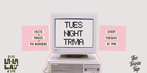Tuesday Night Trivia at La La La's *FREE ENTRY*