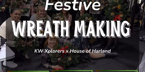 Festive wreath making