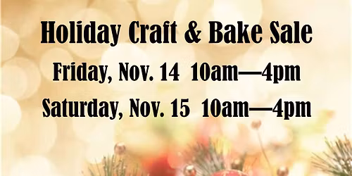Holiday Craft and Bake Sale