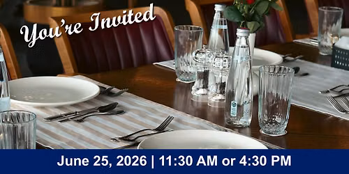 Preplanning for Peace of Mind Free Lunch or Dinner Workshop